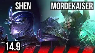 SHEN vs MORDEKAISER (TOP) | 3/0/4, Rank 6 Shen | BR Master | 14.9