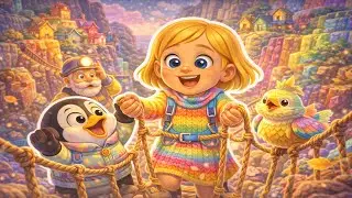 Emma and Chilly Save the Rainbow Cliff Village from Fading Colors 🌈⛰️✨
