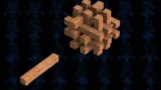 18-Pieces Puzzle Wooden Toy 3D Model