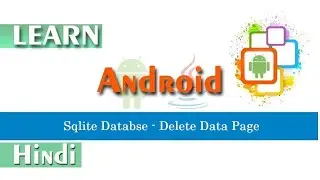Sqlite Databse - Delete Data Page