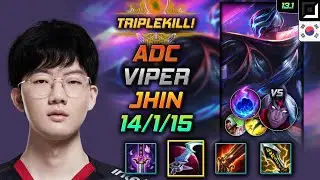 Viper Adc Jhin Build Eclipse Arcane Comet - Jhin Adc vs Varus - LOL KR 13.1