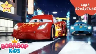 Car adventure | Car Racing Song for Kids | #bobabopkids
