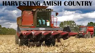 Harvesting AMISH COUNTRY with BIG MACHINES --Corn Silage, Shelled Corn, and Soybeans--Lancaster, PA
