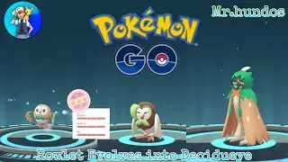100IV🤟Wild Max🔥Decidueye Evolution Pokemon Go|| Max Cp Evolution Ever. 💥