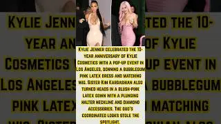 Kylie Jenner and Kim Kardashian Rock Skintight Latex Dresses at Kylie Cosmetics Pop-Up Event