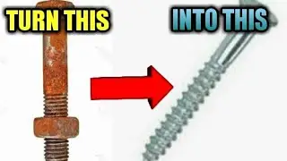 Turn Rusted Iron Nut - Bolt Into Shining Iron Nut - Bolt . // How To Remove Rust  From An Iron ?