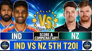 🔴 LIVE: India vs New Zealand | 5th T20I 2026 | Live Score & Commentary