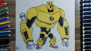 BEN 10:ARMODRİLLO DRAWİNG/HOW TO DRAW BEN 10:ARMODRİLLO? (BEN 10 ULTİMATE ALİEN 2010)