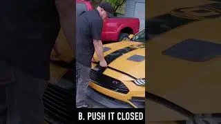 What is the PROPER Way To Close a Hood?!?!? #shorts