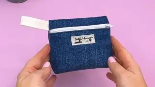 Recyceln Sie alte Jeans // Wie man einfach eine kleine Geldb&ouml;rse f&uuml;r M&uuml;nzen n&auml;ht