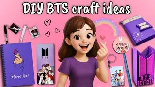  DIY BTS craft ideas| BTS DIY #shorts 