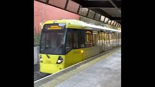 Manchester Tram 3126 arrives Bury Interchange