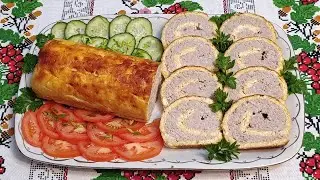 Cheese and meat roll.