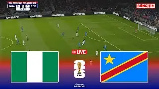 🔴NIGERIA vs DR CONGO - FIFA World Cup 2026 Qualification | Pes 21 Simulation Gameplay
