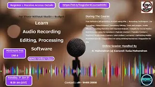Learn Audacity | Free & Open Source Audio Recording, Editing & Processing Software | 17 JAN 2021