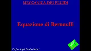 teorema di Bernoulli