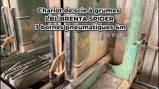 Chariot de scie à grumes LBL BRENTA SPIDER 3 bornes pneumatiques 4m GPS EURL