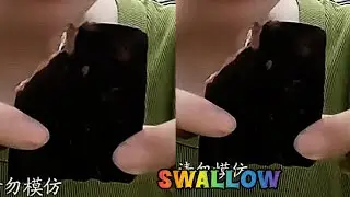 Full Swallow 🤤😋#mukbang #asmr #clay 