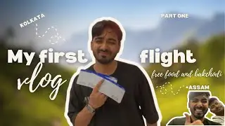 First flight | Free Lounge food | My first ever trip to where? PART 1 @HussainTV