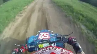 trx310r lap around the practice track gopro hd