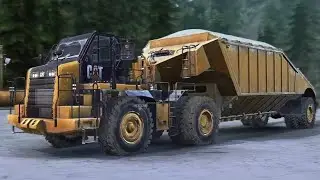 Caterpillar Heavy Hauler Mining Truck | Spintires Mudrunner | Mbum Truck