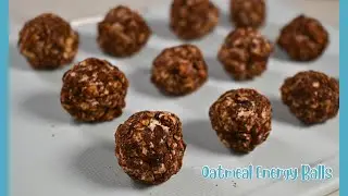[ASMR] Oatmeal Energy Balls | Healthy Snack in 10 Minutes! [Soothing Baking]