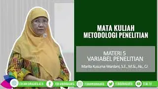 Variabel Penelitian | Marita Kusuma Wardani, M.Si