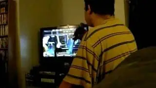 Brooklyn Bruiser sings Don't Stop Believing on Rock Band 2 - Part 1 of 2