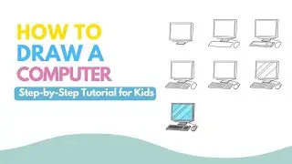 Draw a Cool Computer Setup 🖥️ Easy Tutorial for Kids & Beginners