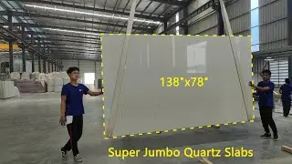 CALACATTA - SUPER JUMBO QUARTZ SLAB #quartzslab​ #calacattaquartz