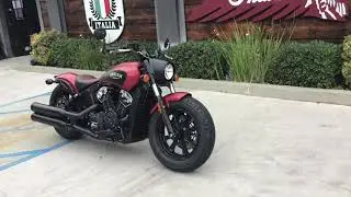 2020 Indian Scout Bobber Icon in Ruby Smoke for Sale in Orange County, CA