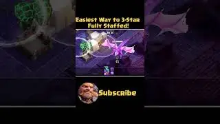 How to 3-Star the Fully Staffed Challenge in Clash of Clans! Easiest Way #ClashOfClans