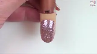 La Palm Gel Couple Rose Gold Nail Art
