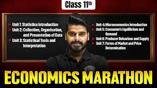 Class 11 Economics Full Syllabus Marathon 😱🔥| Final Exams Endgame | Full Revision LIVE