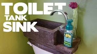 DIY Concrete Toilet Tank Sink - This SHOULD Be On Every Toilet!