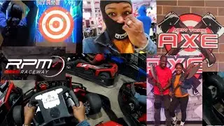 DAY DATE?!?! | RPM Raceway & NY Axe Throwing Vlog