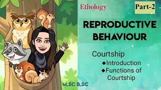2) Reproductive Behaviour | Courtship behavior : Introduction and Functions of Courtship| Ethology
