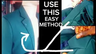 HOW TO FIX A SUIT NECK//EASY NOTCH LAPEL STITCHING TUTORIAL STEP BY STEP//PEAK LAPEL JACKET