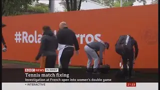 Tennis women's doubles match under investigation for match-fixing (France) BBC News 6th October 2020