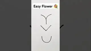 How to flower 🌷 | Easy flower drawing | Flower drawing | #flowers #art #drawing #easydrawing