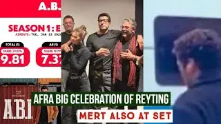 Afra Saraçoğlu Big Celebration at Set !Mert Ramazan Demir Also At Set