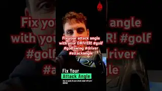 Fix your attack angle with your DRIVER! #golf #golfswing #driver #attackangle