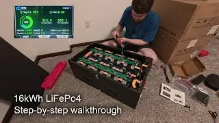 Assembling a 16kWh LiFePo4 DIY battery for my off-grid property [Full walkthrough]