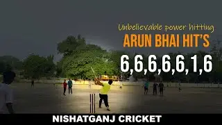 ARUN BHAI HITS FASTEST FIFTY || FIRST  TENNIS BALL CRICKET VLOG || NISHATGANJ TENNIS BALL CLUB ||