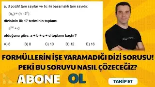 FORMÜLLERİN İŞE YARAMADIĞI DİZİ SORUSU!#ayt#matematik 