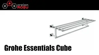 Grohe Essentials Cube towel rack