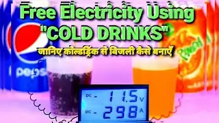 Free electricity using COLD DRINK | Free Energy generator | Science Experiments Working Model