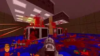 Brutal Doom Crunchy - minigun  100 rounds per second, new Plasma electric deaths.