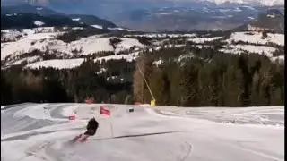 GS turns with Alessandro Giora 🇮🇹⛷❄️