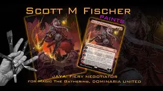 Fischer Paints: Legendary Planeswalker-Jaya Fiery Negotiator. Dominaria United!